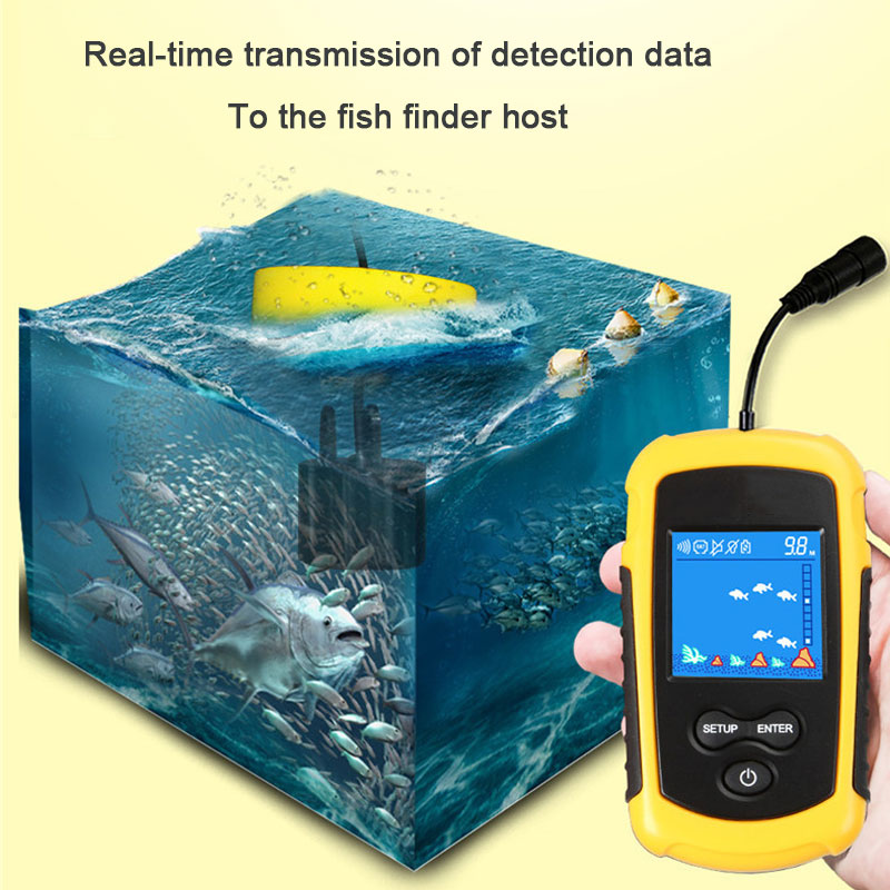 100M Wired Color Screen Portab - Fish Finder Cable 评论和价格