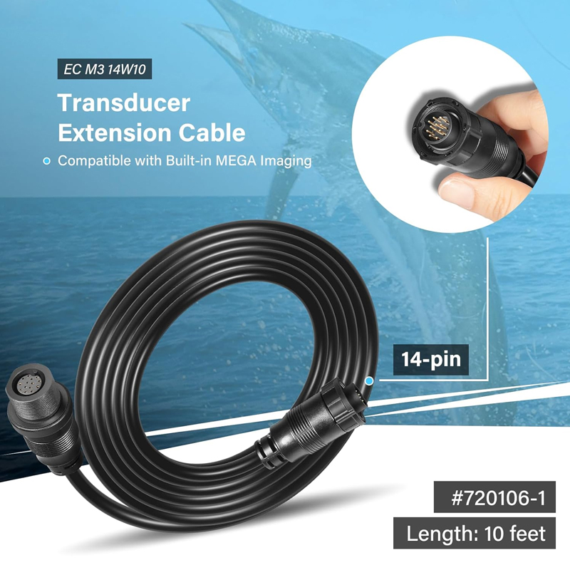 Transducer Extension Cable 10F - Fish Finder Cable 评论和价格