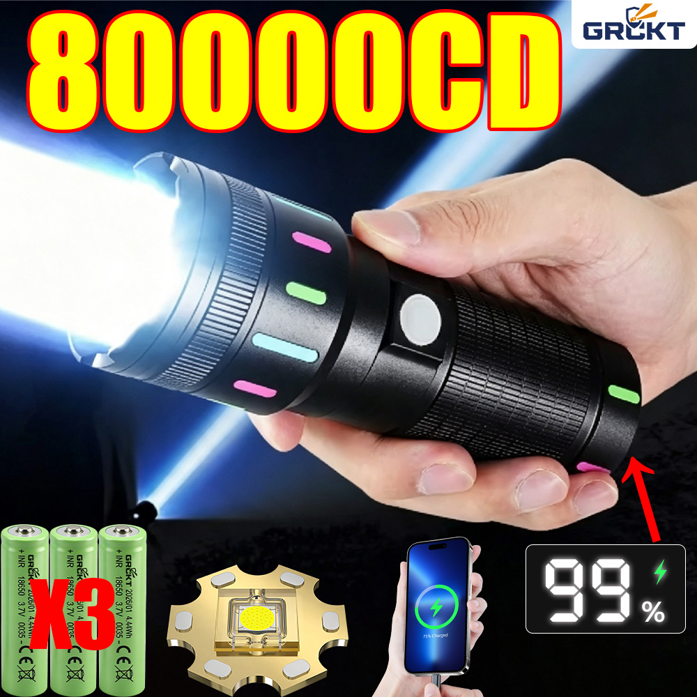 80000CD Most Powerful LED Flas - Fishing Light 评论和价格