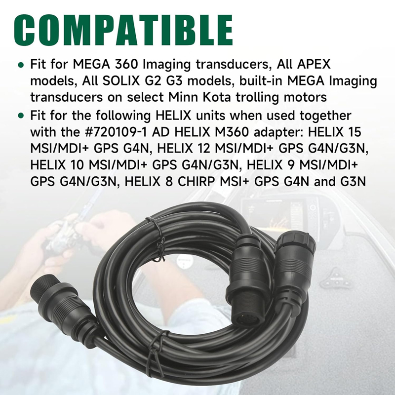 Fish Finders Adapter Cable 14  - Fish Finder Cable 评论和价格